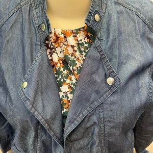 Peck and Peck denim/chambray over shirt